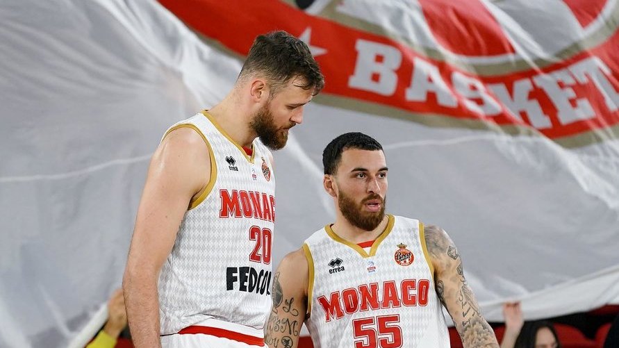 Motiejūnas and M.James’ tandem led AS Monaco to victory in France